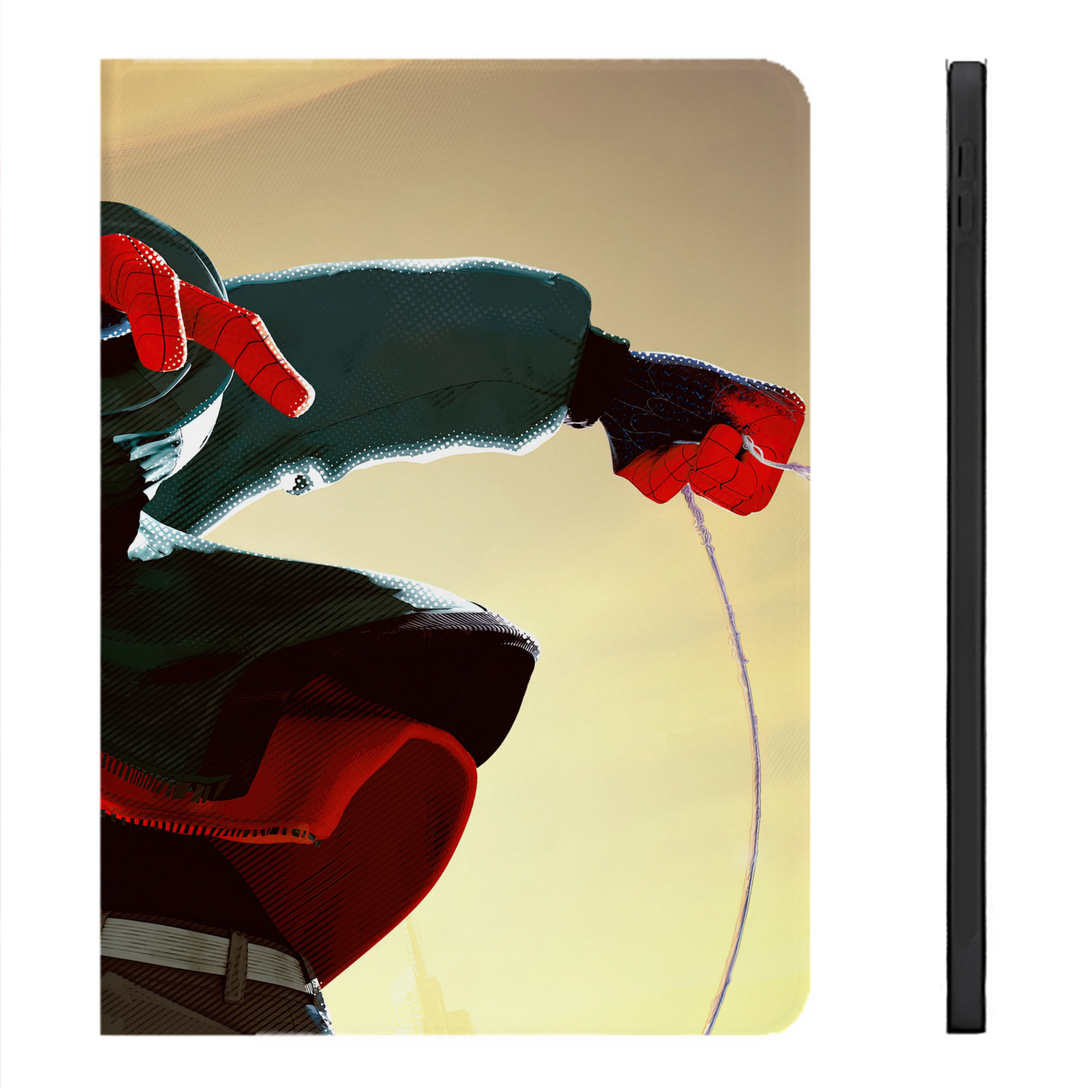 （画像用） Spider Man スパイダーマン IPadケース ペンホルダー付き ブックスタイルデザイン